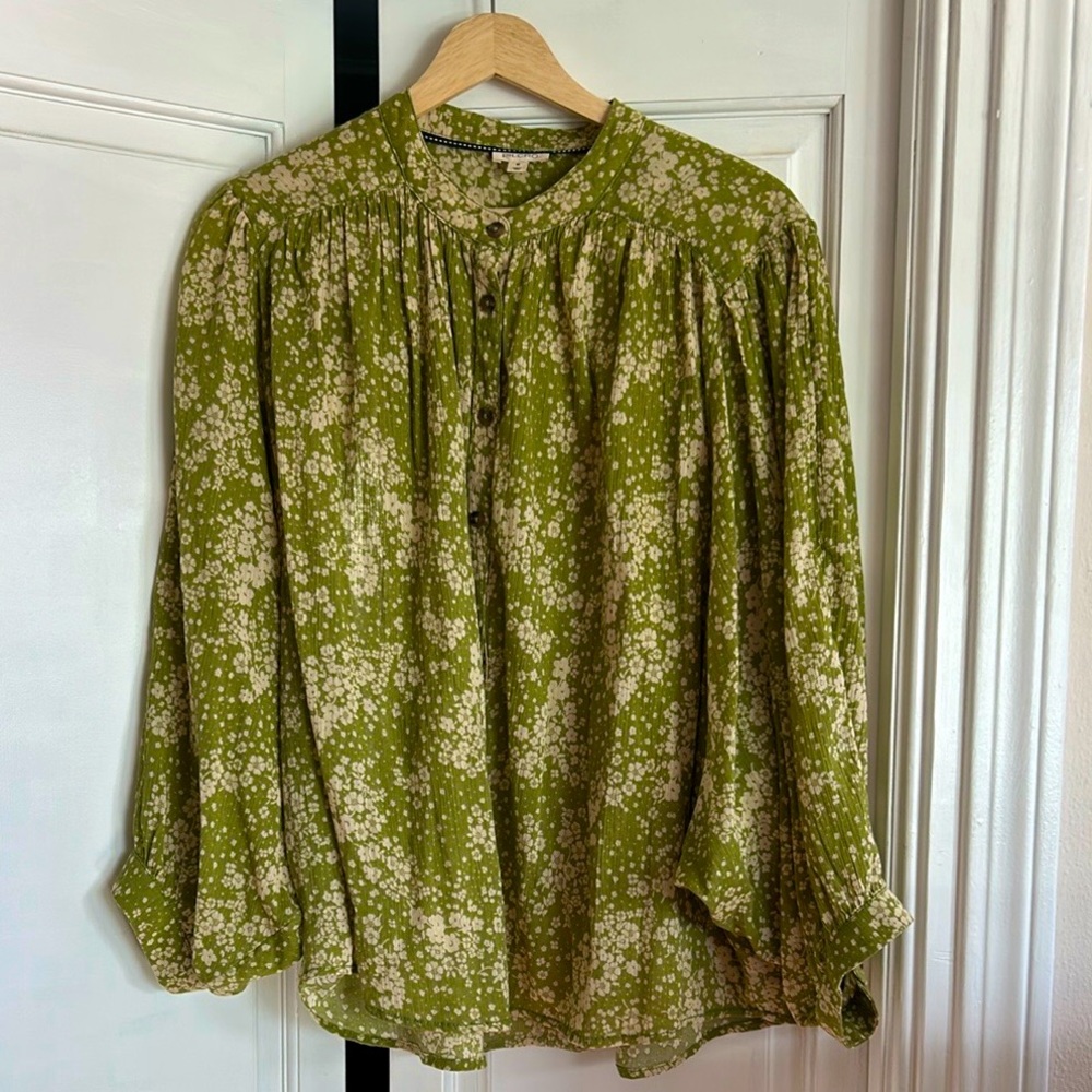 Pilcro batwing print blouse